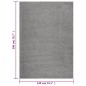 vidaXL Alfombra de pelo largo gris 140x200 cm vidaXL Alfombra de pelo largo gris 140x200 cm