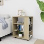 vidaXL Armario con ruedas madera contrachapada roble Sonoma 60x35x75cm vidaXL Armario con ruedas madera contrachapada roble Sonoma 60x35x75cm
