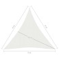 vidaXL Toldo de vela HDPE blanco 160 g/m² 3x4x4 m vidaXL Toldo de vela HDPE blanco 160 g/m² 3x4x4 m