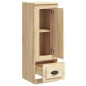 vidaXL Aparador alto madera contrachapada roble Sonoma 36x35,5x103,5cm vidaXL Aparador alto madera contrachapada roble Sonoma 36x35,5x103,5cm