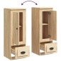 vidaXL Aparador alto madera contrachapada roble Sonoma 36x35,5x103,5cm vidaXL Aparador alto madera contrachapada roble Sonoma 36x35,5x103,5cm