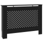 vidaXL Cubierta para radiador MDF negro 112x19x81,5 cm vidaXL Cubierta para radiador MDF negro 112x19x81,5 cm