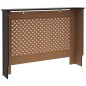 vidaXL Cubierta para radiador MDF negro 112x19x81,5 cm vidaXL Cubierta para radiador MDF negro 112x19x81,5 cm