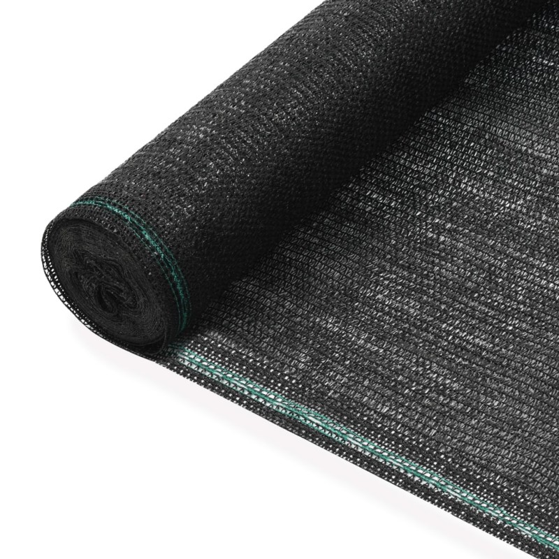 vidaXL Toldo para pista de tenis HDPE 1,2x25 m negro vidaXL Toldo para pista de tenis HDPE 1,2x25 m negro