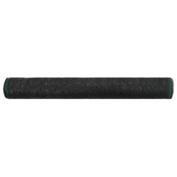 vidaXL Toldo para pista de tenis HDPE 1,2x25 m negro