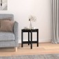 vidaXL Mesa de centro de madera maciza de pino negro Ø42,5x45 cm vidaXL Mesa de centro de madera maciza de pino negro Ø42,5x45 cm