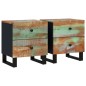 vidaXL Mesitas de noche 2 uds de madera maciza reciclada 40x33x46 cm