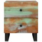 vidaXL Mesitas de noche 2 uds de madera maciza reciclada 40x33x46 cm