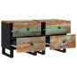 vidaXL Mesitas de noche 2 uds de madera maciza reciclada 40x33x46 cm