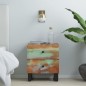 vidaXL Mesitas de noche 2 uds de madera maciza reciclada 40x33x46 cm