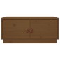 vidaXL Mesa de centro madera maciza de pino marrón miel 80x50x35 cm vidaXL Mesa de centro madera maciza de pino marrón miel 80x50x35 cm