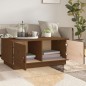 vidaXL Mesa de centro madera maciza de pino marrón miel 80x50x35 cm vidaXL Mesa de centro madera maciza de pino marrón miel 80x50x35 cm