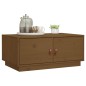 vidaXL Mesa de centro madera maciza de pino marrón miel 80x50x35 cm vidaXL Mesa de centro madera maciza de pino marrón miel 80x50x35 cm