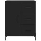 vidaXL Aparador alto madera contrachapada negro 69,5x34x180 cm vidaXL Aparador alto madera contrachapada negro 69,5x34x180 cm