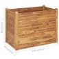 vidaXL Arriate de madera maciza de acacia 110x60x84 cm vidaXL Arriate de madera maciza de acacia 110x60x84 cm
