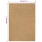 vidaXL Alfombra rectangular yute natural 80x160 cm vidaXL Alfombra rectangular yute natural 80x160 cm