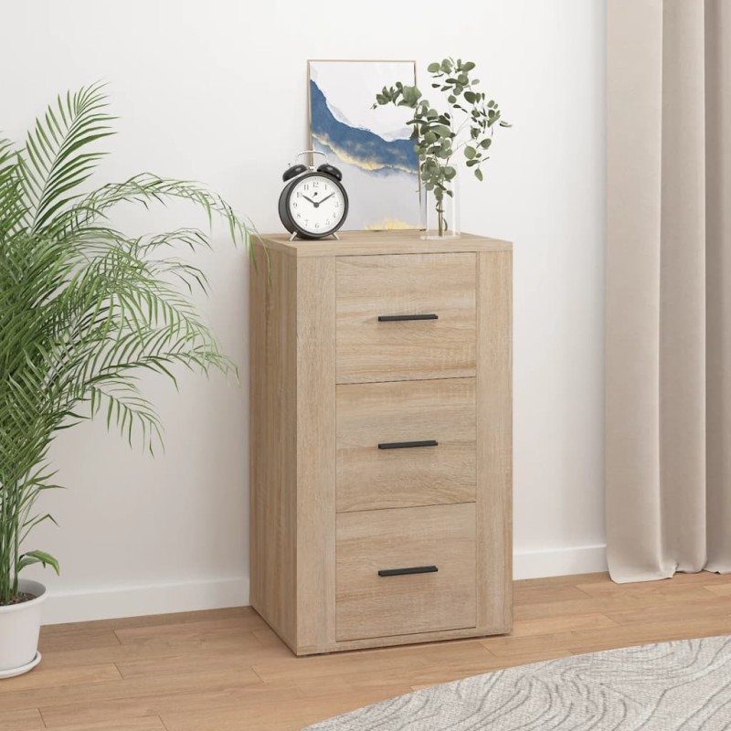 vidaXL Aparador madera contrachapada color roble Sonoma 40x33x70 cm vidaXL Aparador madera contrachapada color roble Sonoma 40x33x70 cm