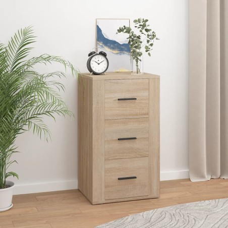 vidaXL Aparador madera contrachapada color roble Sonoma 40x33x70 cm