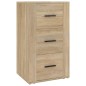 vidaXL Aparador madera contrachapada color roble Sonoma 40x33x70 cm vidaXL Aparador madera contrachapada color roble Sonoma 40x33x70 cm