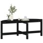 vidaXL Mesa de centro de madera maciza de pino negro 118x63x45 cm vidaXL Mesa de centro de madera maciza de pino negro 118x63x45 cm