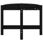 vidaXL Mesa de centro de madera maciza de pino negro 118x63x45 cm vidaXL Mesa de centro de madera maciza de pino negro 118x63x45 cm