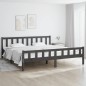vidaXL Estructura de cama madera maciza gris Super King 180x200 cm vidaXL Estructura de cama madera maciza gris Super King 180x200 cm