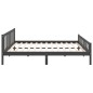 vidaXL Estructura de cama madera maciza gris Super King 180x200 cm vidaXL Estructura de cama madera maciza gris Super King 180x200 cm