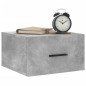 vidaXL Mesitas de noche de pared 2 uds color gris hormigón 35x35x20 cm vidaXL Mesitas de noche de pared 2 uds color gris hormigón 35x35x20 cm