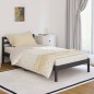 vidaXL Estructura de cama madera maciza de pino gris 100x200 cm