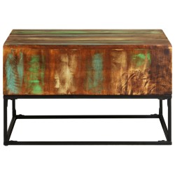 vidaXL Mesa de centro madera maciza reciclada 68x68x41 cm