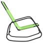 vidaXL Tumbona mecedora de acero y textilene verde vidaXL Tumbona mecedora de acero y textilene verde