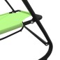 vidaXL Tumbona mecedora de acero y textilene verde vidaXL Tumbona mecedora de acero y textilene verde