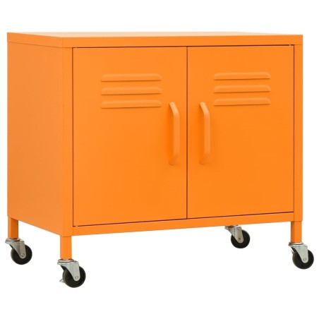 vidaXL Armario de almacenamiento acero naranja 60x35x56 cm