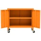 vidaXL Armario de almacenamiento acero naranja 60x35x56 cm
