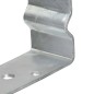 vidaXL Anclajes de valla 6 uds acero galvanizado plateado 7x6x15 cm vidaXL Anclajes de valla 6 uds acero galvanizado plateado 7x6x15 cm