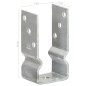 vidaXL Anclajes de valla 6 uds acero galvanizado plateado 7x6x15 cm vidaXL Anclajes de valla 6 uds acero galvanizado plateado 7x6x15 cm