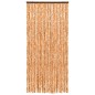 vidaXL Cortina mosquitera chenilla ocre y blanco 90x220 cm 