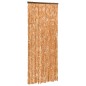 vidaXL Cortina mosquitera chenilla ocre y blanco 90x220 cm 