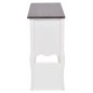 vidaXL Mueble consola con 6 cajones madera marrón y blanco vidaXL Mueble consola con 6 cajones madera marrón y blanco