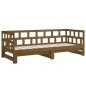 vidaXL Sofá cama extraíble madera maciza pino marrón miel 2x(90x190)cm vidaXL Sofá cama extraíble madera maciza pino marrón miel 2x(90x190)cm
