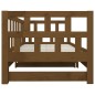 vidaXL Sofá cama extraíble madera maciza pino marrón miel 2x(90x190)cm vidaXL Sofá cama extraíble madera maciza pino marrón miel 2x(90x190)cm