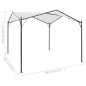 vidaXL Cenador blanco 3x3x2,6 m 180 g/m²
