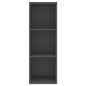 vidaXL Mueble de pared para TV madera contrachapada gris 37x37x107 cm vidaXL Mueble de pared para TV madera contrachapada gris 37x37x107 cm