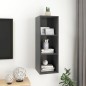 vidaXL Mueble de pared para TV madera contrachapada gris 37x37x107 cm vidaXL Mueble de pared para TV madera contrachapada gris 37x37x107 cm