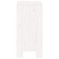 vidaXL Taburetes de cocina 2 uds madera maciza pino blanco 40x36x75 cm