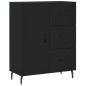 vidaXL Aparador alto madera contrachapada negro 69,5x34x180 cm vidaXL Aparador alto madera contrachapada negro 69,5x34x180 cm