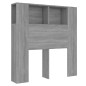vidaXL Mueble cabecero gris Sonoma 100x18,5x104,5 cm vidaXL Mueble cabecero gris Sonoma 100x18,5x104,5 cm