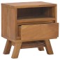 vidaXL Mesita de noche de madera maciza de teca 40x30x45 cm vidaXL Mesita de noche de madera maciza de teca 40x30x45 cm