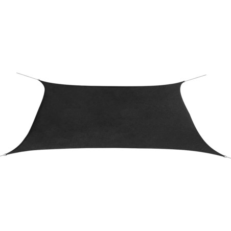 vidaXL Toldo de vela rectangular tela Oxford gris antracita 2x4 m 