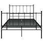 vidaXL Estructura de cama de metal negro 120x200 cm